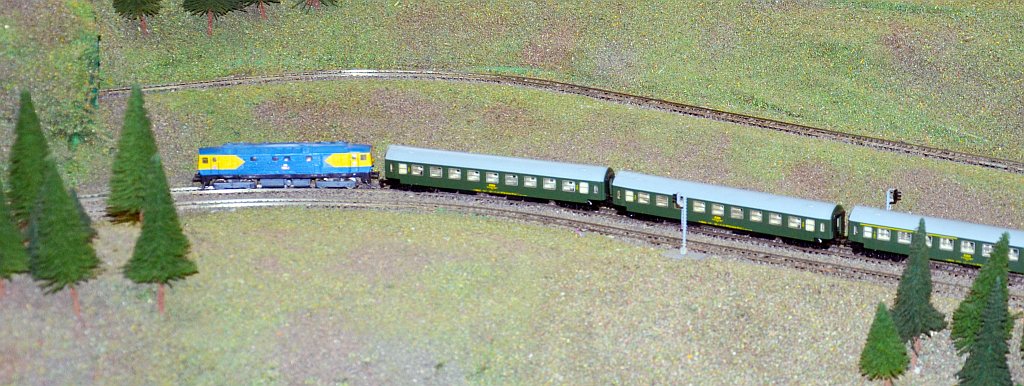 výstava modelového kolejiště v budově žst. Lysá n/L